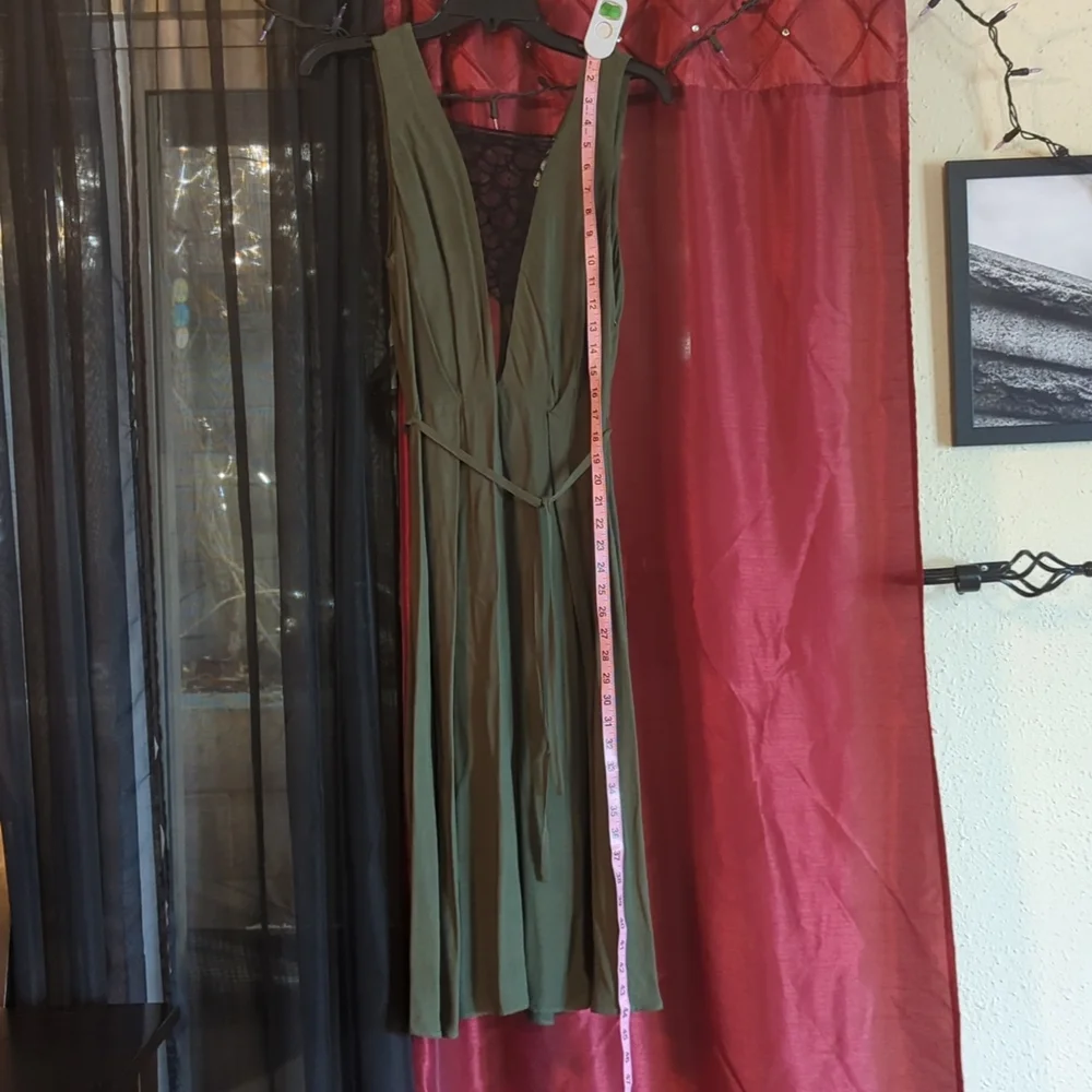 Sandro plunge neck midi dress - Picture 11 of 15
